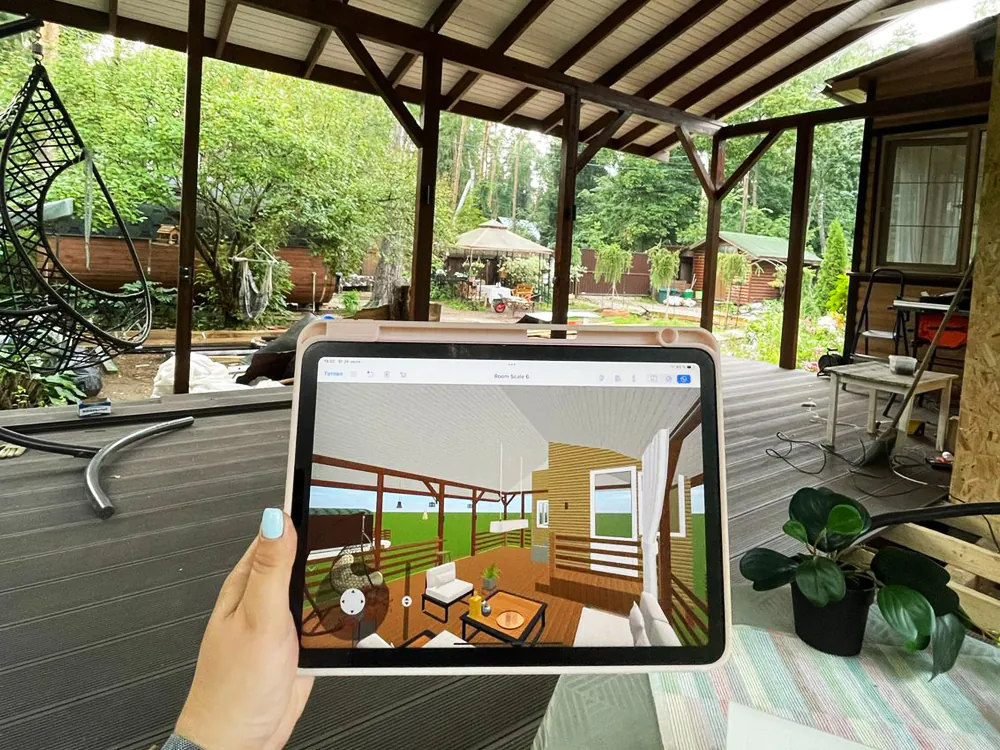 Терраса в цвете "Венге"